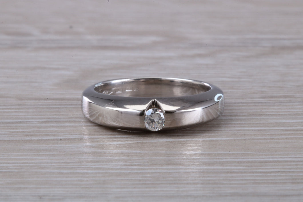 Chunky Diamond set 18ct White Gold Ring