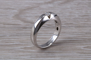 Chunky Diamond set 18ct White Gold Ring