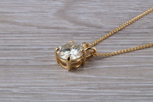 Load image into Gallery viewer, Two carat Moissanite Diamond Solitaire Necklace