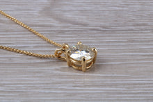 Load image into Gallery viewer, Two carat Moissanite Diamond Solitaire Necklace