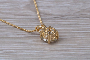 Two carat Moissanite Diamond Solitaire Necklace