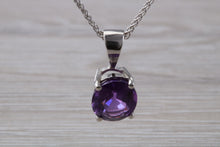Load image into Gallery viewer, Natural Oval cut Amethyst set Gold Necklace