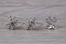 Load image into Gallery viewer, Dressy Diamond Cluster set 18ct White Gold Stud Earrings