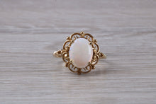Load image into Gallery viewer, Oval cut Natural Opal set Yellow Gold Ring