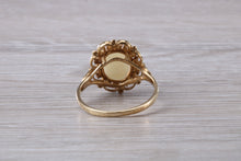 Load image into Gallery viewer, Oval cut Natural Opal set Yellow Gold Ring