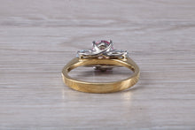 Load image into Gallery viewer, Pink and Blue Topaz set 18ct Yellow Gold Ring