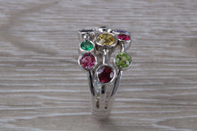 Load image into Gallery viewer, Multi Gemstone set 13 mm wide Bubble Ring
