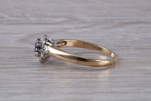 Load image into Gallery viewer, Petite Blue Sapphire and Diamond set Ring