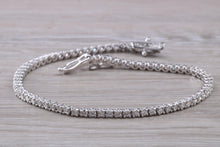 Load image into Gallery viewer, Two carat Diamond set 18ct White Gold Tennis bracelet