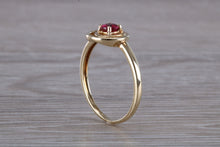 Load image into Gallery viewer, Dainty Round cut Ruby Ring