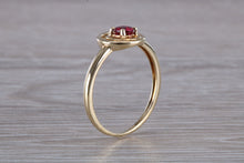 Load image into Gallery viewer, Dainty Round cut Ruby Ring