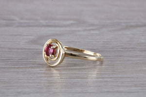 Dainty Round cut Ruby Ring