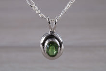 Load image into Gallery viewer, Natural Green Topaz set Silver Necklace