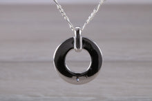 Load image into Gallery viewer, Natural Blue Sapphire set Silver Necklace