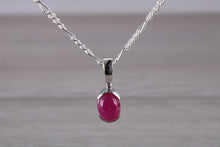 Load image into Gallery viewer, Oval Cabochon cut Ruby Necklace