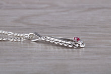 Load image into Gallery viewer, Ruby set Silver Necklace