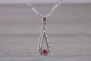 Ruby set Silver Necklace