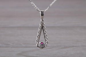 Ruby set Silver Necklace