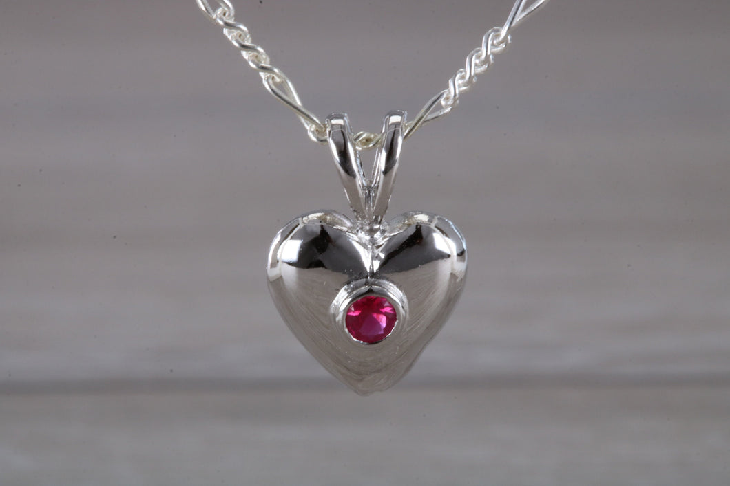 Love Heart Ruby set Necklace