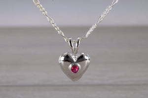 Love Heart Ruby set Necklace