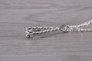 Natural Black Diamond set Silver Necklace