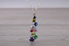 Load image into Gallery viewer, Rainbow Waterfall Silver Necklace
