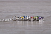 Load image into Gallery viewer, Rainbow Waterfall Silver Necklace
