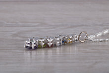 Load image into Gallery viewer, Rainbow Waterfall Silver Necklace