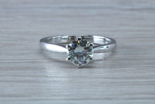 Load image into Gallery viewer, 1.25ct Platinum Diamond Solitaire. Forever One grade Moissanite Diamond