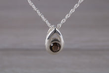 Load image into Gallery viewer, Natural Smokey Quartz set Silver Necklace