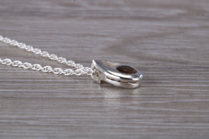 Natural Smokey Quartz set Silver Necklace