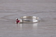 Load image into Gallery viewer, Natural Rhodolite Gemstone Ring.Sterling Silver Rhodolite Garnet