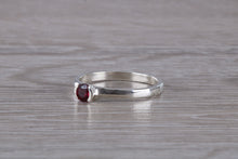 Load image into Gallery viewer, Natural Rhodolite Garnet Gemstone set Silver Ring