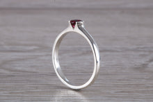 Load image into Gallery viewer, Natural Rhodolite Garnet Gemstone set Silver Ring