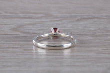 Load image into Gallery viewer, Natural Rhodolite Gemstone set Silver Ring