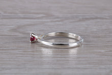 Load image into Gallery viewer, Natural Rhodolite Gemstone set Silver Ring