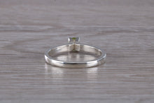 Load image into Gallery viewer, Natural Peridot Gemstone set Silver Ring
