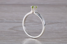 Load image into Gallery viewer, Natural Peridot Gemstone set Silver Ring