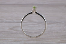 Load image into Gallery viewer, Natural Peridot Gemstone set Silver Ring