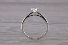 Load image into Gallery viewer, Silver solitaire ring set with beautiful round Diamond white Cubic Zirconia