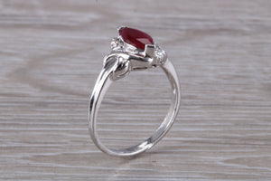 Marquise cut Ruby Ring