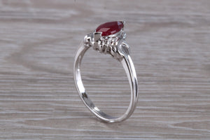 Marquise cut Ruby Ring