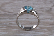 Load image into Gallery viewer, 1.50 carat Blue Topaz set Silver Ring