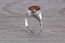 Load image into Gallery viewer, Oval cut Azotic Topaz set Ring