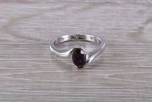 Load image into Gallery viewer, Natural Mystic Topaz set Crossover Ring