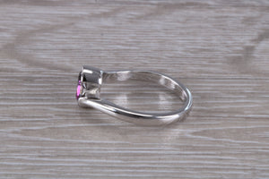 Natural Mystic Topaz set Crossover Ring