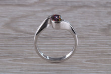 Load image into Gallery viewer, Natural Mystic Topaz set Crossover Ring