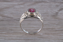 Load image into Gallery viewer, Oval cut Pink Topaz set Silver Ring