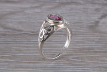 Load image into Gallery viewer, Oval cut Pink Topaz set Silver Ring