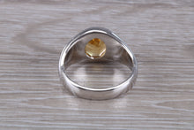 Load image into Gallery viewer, Natural Oval cut Citrine set Silver Ring